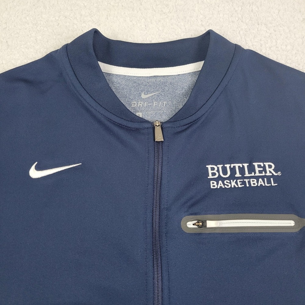 Butler Bulldogs Shirt Mens Small Blue Gray NCAA Basketball Dri Fit Nike Pullover